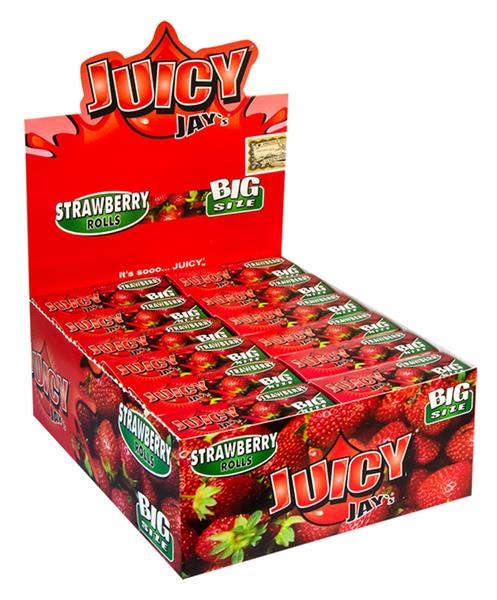 Juicy Jays aromatisierte Rolls Strawberry (Erdbeere)