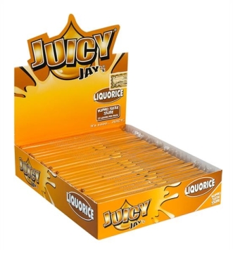 Juicy Jays King Size Slim aromatisiertes Papier Liquorice (Lakritz)