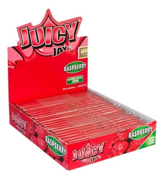 Juicy Jays King Size Slim aromatisiertes Papier Raspberry (Himbeere)