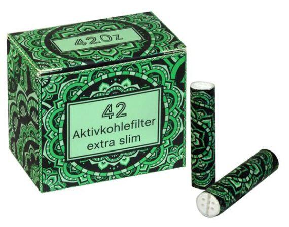 420z GRÜN Extra Slim Aktivkohlefilter Ø 6mm