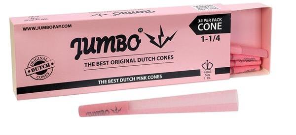 JUMBO Original Dutch PINK SMALL SIZE 1 1/4 34er Pack