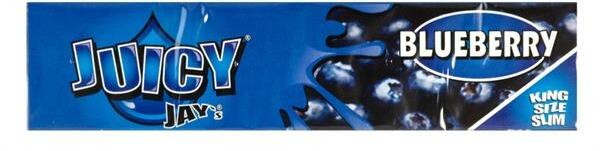 Juicy Jays King Size Slim aromatisiertes Papier Blueberry (Blaubeere)