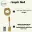 raupir Set 2x Gluttöter für Aschenbecher gold silber Metall