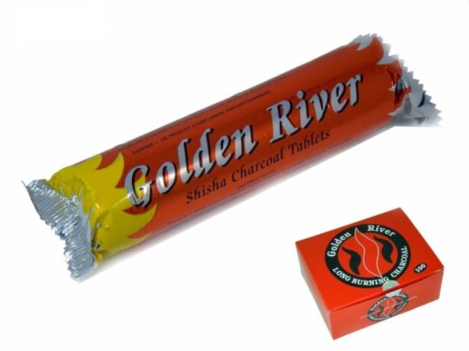 Golden River Shisha Kohle 33mm Rolle 10 Rollen à 10 Tabletten