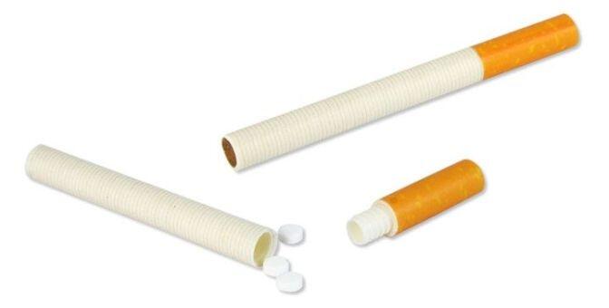 Kunststoff-Zigarette als Geheimversteck