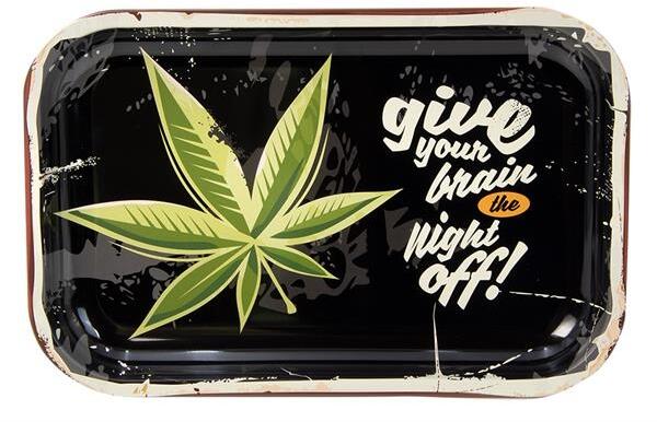 Drehtablett Rolling Tray SMALL Give your brain the night off