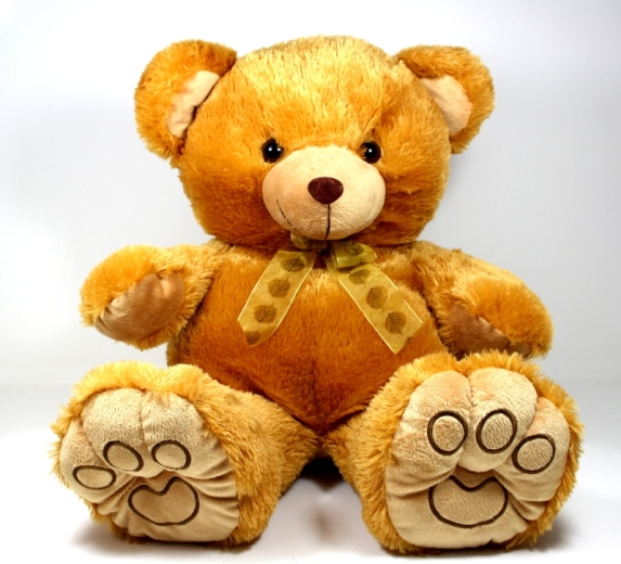 Bär Plüsch Teddybär braun 48 cm Stofftier Kuscheltier Plüschfigur Teddy