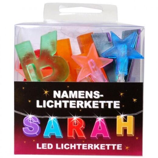 LED Namens-Lichterkette SARAH